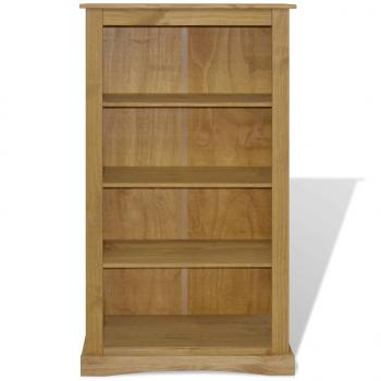 Bücherschrank 4 Fächer Mexiko-Stil Kiefernholz 81x29x150 cm