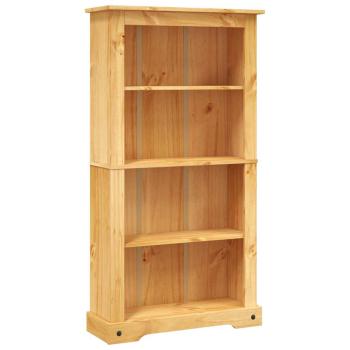Bücherschrank 4 Fächer Mexiko-Stil Kiefernholz 81x29x150 cm