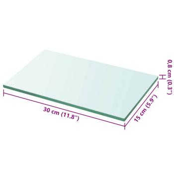 Regalboden Glas Transparent 30 cm x 15 cm