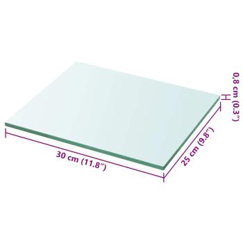 Regalboden Glas Transparent 30x25 cm