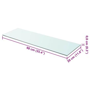 Regalboden Glas Transparent 90x30 cm