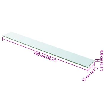 Regalboden Glas Transparent 100x12 cm