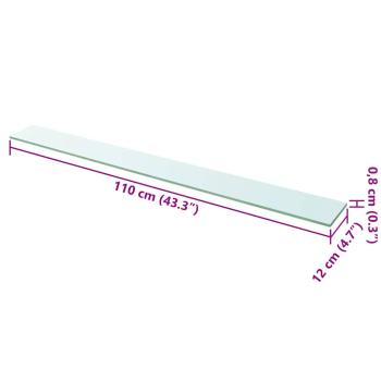 Regalboden Glas Transparent 110x12 cm