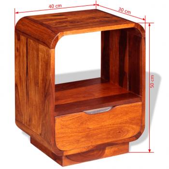 Nachttische mit Schubladen 2 Stk. Palisanderholz 40x30x50 cm