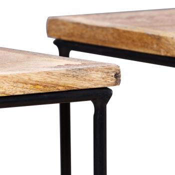 Couchtisch Massivholz Mango 56x48x40 cm