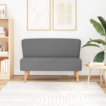 Sofa Stoff 117 x 55,5 x 77 cm Hellgrau