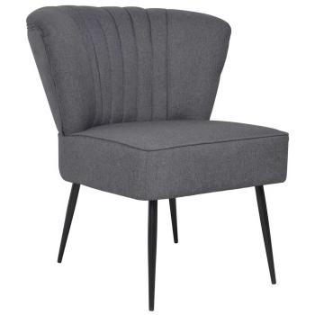 Cocktailsessel Dunkelgrau Stoff