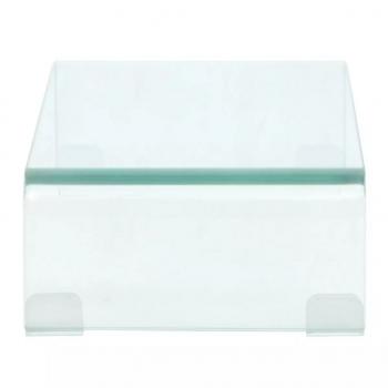 TV-Tisch/Bildschirmerhöhung Glas Transparent 40x25x11 cm