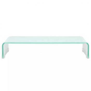 TV-Aufsatz/Monitorerhöhung Glas Grün 60x25x11 cm