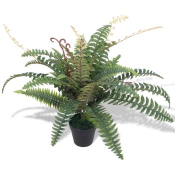 Künstliche Farnpflanze mit Topf 60 cm Grün
