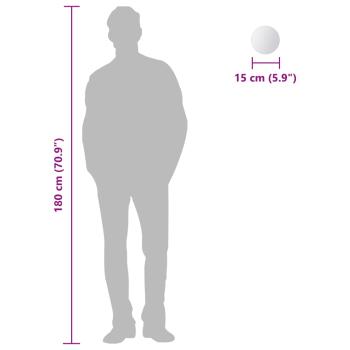 8-tlg. Spiegelfliesen-Set Rund Glas