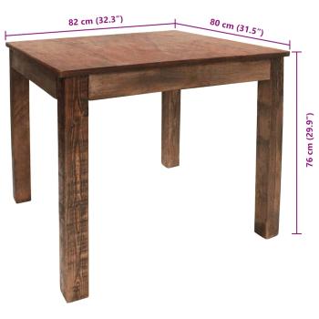 Esstisch Altholz Massiv 82x80x76 cm