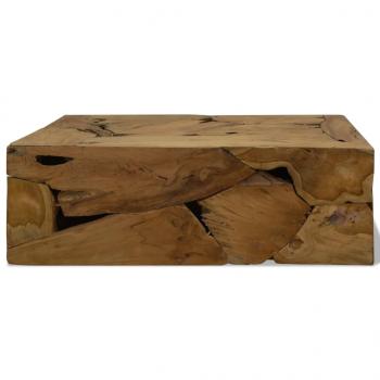 Couchtisch 90x50x30 cm Teakholz Braun