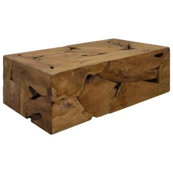 Couchtisch 90x50x30 cm Teakholz Braun