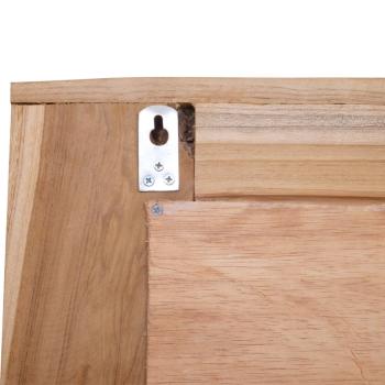 Dekorativer Spiegel Teak 60 x 60 cm Quadratisch
