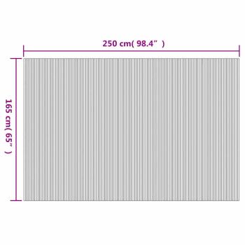 Raumteiler Bambus Grau 250x165 cm