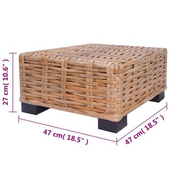 Sofagarnitur 14-tlg. Natürliches Rattan