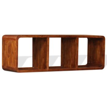 TV-Schrank Massivholz mit Honigfarbenem Finish 120x30x40 cm