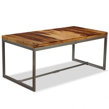 Esstisch Massivholz und Stahl 180 cm