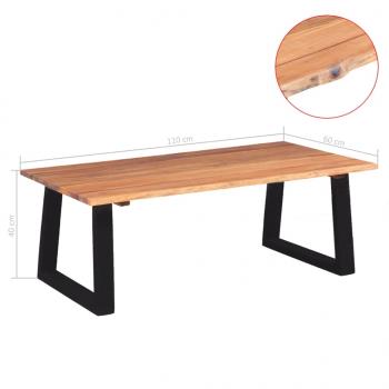 Couchtisch Massivholz Akazie 110x60x40 cm