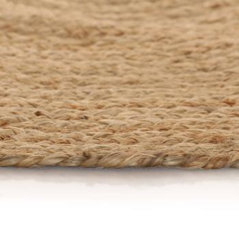 Teppich Jute Geflochten 90 cm Rund