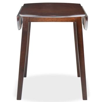 Esstisch Klappbar Rund MDF Braun