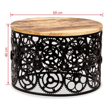 Couchtisch Massivholz Mango 60x40 cm