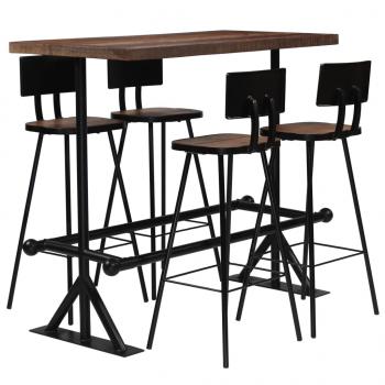 ARDEBO.de - Bar-Set 5-tlg. Altholz Massiv