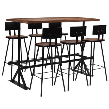 ARDEBO.de - Bar-Set 7-tlg. Altholz Massiv