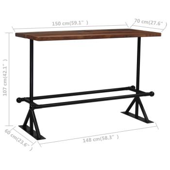 Bar-Set 7-tlg. Altholz Massiv