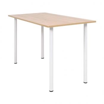 ARDEBO.de - Esstisch 120×60×73 cm Eichenbraun und Weiß