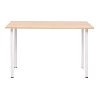 Esstisch 120×60×73 cm Eichenbraun und Weiß
