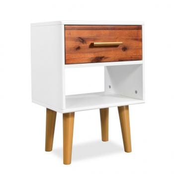 Nachttisch 2 Stk. Akazienholz Massiv 40x30x57 cm