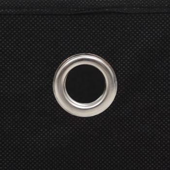 Aufbewahrungsboxen 4 Stk. Vliesstoff 32x32x32 cm Schwarz 