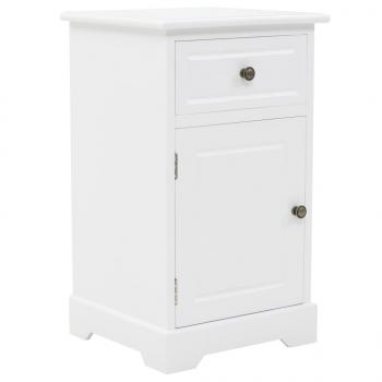 Nachtschrank MDF und Kiefernholz 35x32x59 cm