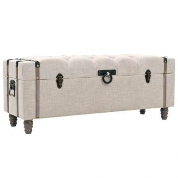 Aufbewahrungsbank-Set 3-tlg. Massivholz und Stahl 112x37x45 cm