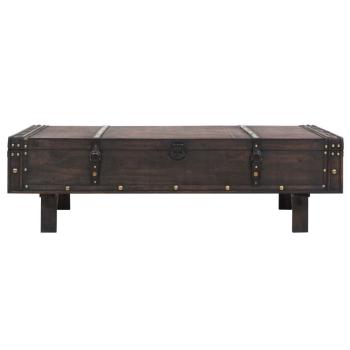 Couchtisch Massivholz Vintage-Stil 120x55x35 cm