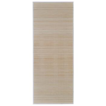 Teppich Bambus 100 x 160 cm Natur