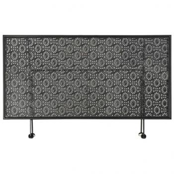   Couchtisch Klappbar Vintage-Stil Metall 100x50x45 cm Schwarz