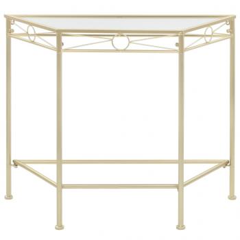 Beistelltisch Vintage-Stil Metall 87x34x73 cm Gold 