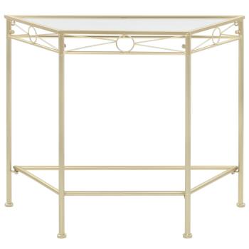 Beistelltisch Vintage-Stil Metall 87x34x73 cm Gold 