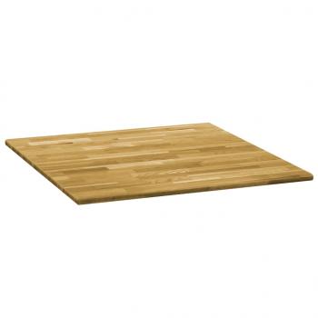 Tischplatte Eichenholz Massiv Quadratisch 23 mm 80x80 cm