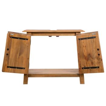 Badezimmer-Unterschrank Massivholz Kiefer 70x32x63 cm  