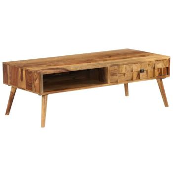 Couchtisch Massivholz Palisander Honigbraun 110x50x37 cm