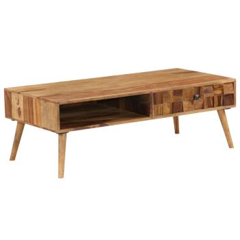 Couchtisch Massivholz Palisander Honigbraun 110x50x37 cm