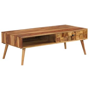 Couchtisch Massivholz Palisander Honigbraun 110x50x37 cm