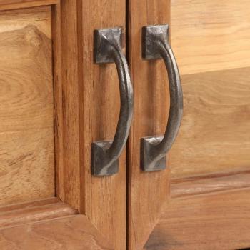TV-Schrank Recyceltes Teakholz und Stahl 120x30x40 cm