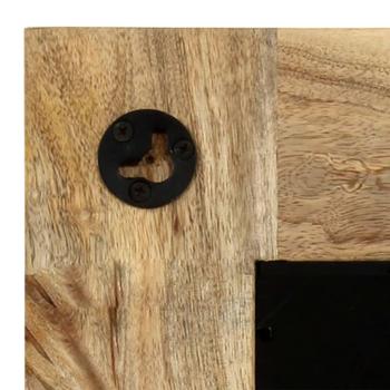 Spiegel Mangoholz Massiv 50 x 50 cm