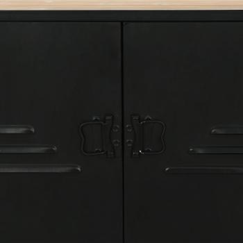 Bücherregal Massivholz Tanne und Stahl 80x32,5x180 cm