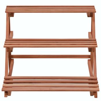 3-Tier Pflanzenständer Zedernholz 48x45x40 cm